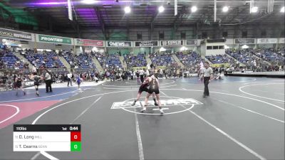 110 lbs Consi Of 8 #1 - Dillon Long, Milliken Middle School vs Tiago Cearns, Bennett Wrestling Club