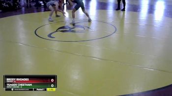 157 lbs Round 4 (8 Team) - Brody Rhoades, Uintah vs Teagen Cheetham, Snow Canyon