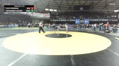 Boys 3A 113 lbs Champ. Round 2 - Mohammed Haidari, Auburn Mountainview vs Julio Zendejas, Central Kitsap