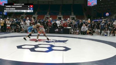 132 lbs Champ. Rd Of 32 - Jamiel Castleberry, Illinois vs Shai Sabag, Florida