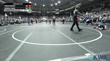 40 lbs Consi Of 16 #2 - Vivian Manley, Perry Wrestling Academy vs Presley Edge, Piedmont