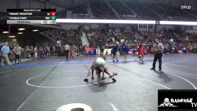 120 lbs Semifinal - Steele Fury, WWC vs Brady Woofter, Colby Kids