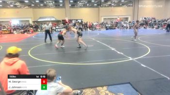 150 lbs Consi Of 16 #1 - Micah George, Wasatch WC vs Jeremiah Johnson, Academy Of Wrestling