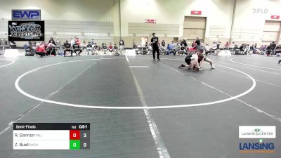 117 lbs Semifinal - Rocco Gannon, Valiant Prep Wrestling Club vs Zaiden Buell, Michigan Premier WC - (A)