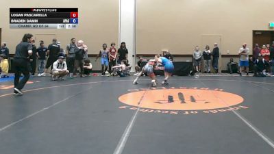 126 lbs Champ. Rd Of 64 - Logan Pascarella vs Braden Damm, Apache