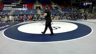 135 lbs Cons. Sub-rd Of 32 - Precious Werman, OH vs Kylei Gokey, OK
