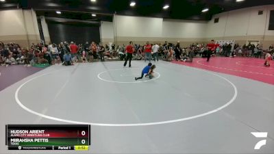 45-46 lbs Round 2 - Miirahsha Pettis, Texas vs Hudson Arient, Alamo City Wrestling Club