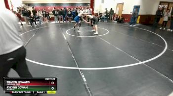 150 lbs Cons. Round 6 - Tracen Howard, Cheyenne East vs Rylynn Cowan, Douglas