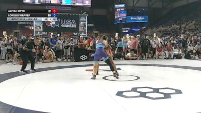 155 lbs Cons. Rd Of 16 - Aliyah Otto, New York vs Lorelei Weaver, Missouri