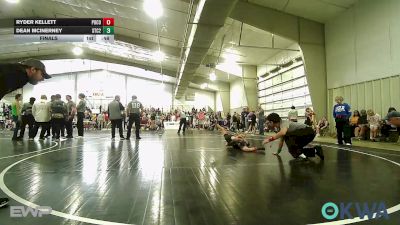 58 lbs Final - Ryder Kellett, Pocola Youth Wrestling vs Dean McInerney, Sallisaw Takedown Club 2
