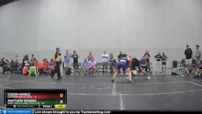 180 lbs Round 2 (4 Team) - Cason Howle, Southern Wolves Blue vs Matthew Rogers, West Forsyth Wrestling Club