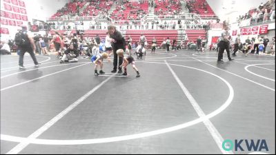 40 lbs Semifinal - Kylan Sepeda, Blackwell Wrestling Club vs Jonah Beard, Bridge Creek Youth Wrestling