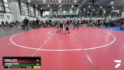 56 lbs Quarterfinal - Parker Russo, Mat Sharks vs Colin Lloyd, Dinwiddie Mat Rats