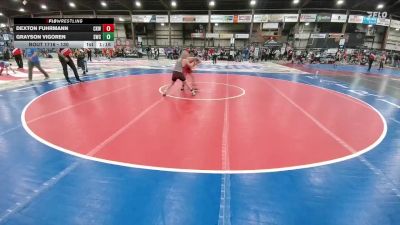 130 lbs Round 2 - Grayson Vigoren, Sidney Wrestling Club vs Dexton Fuhrmann, Cobbler Kids Wrestling