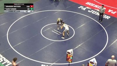 132 lbs Consi Of 16 #2 - Braeden Watters, Plum vs Nate Turner, Indiana