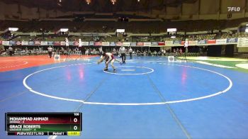 106 lbs Finals (2 Team) - Mohammad Ahmadi, Denbigh vs Grace Roberts, Loudoun County