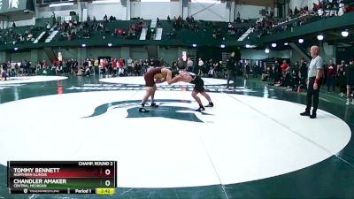 165 lbs Cons. Round 4 - Tommy Bennett, Northern Illinois vs Chandler Amaker, Central Michigan