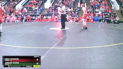 106 lbs Semifinals (8 Team) - Cole Cichocki, Lowell vs Jordan Evans, Mason