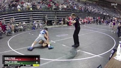 107 lbs Semis & 1st Wrestleback (8 Team) - Finley Evjen, South Dakota Lightning vs Emily Pulk, Minnesota Storm Red