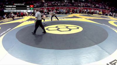 D1-144 lbs Cons. Round 3 - Hayden Cox, Moeller vs Kaden Soto, Perrysburg