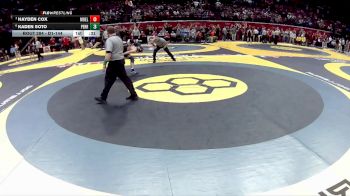 D1-144 lbs Cons. Round 3 - Hayden Cox, Moeller vs Kaden Soto, Perrysburg