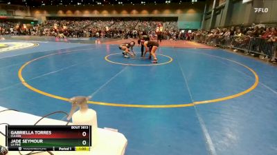 132 lbs Cons. Semi - Gabriella Torres, Culver vs Jade Seymour, La Pine