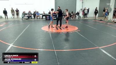 106 lbs Semis & 1st Wrestleback (8 Team) - Lincoln Swick, Wisconsin vs Jacob Dominguez, California