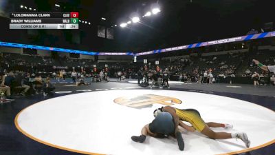 190 lbs Consi Of 8 #1 - Lolomanaia Clark, Clovis (CS) vs Brady Williams, Walnut (SS)