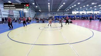 138 lbs 3rd Place - Aaron Ellison, NC vs Hunter Gordon, TX