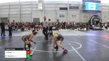 95 lbs Quarterfinal - Tristun Brown, Thatcher War Eagles vs Michael Romero, Winslow Wrestling