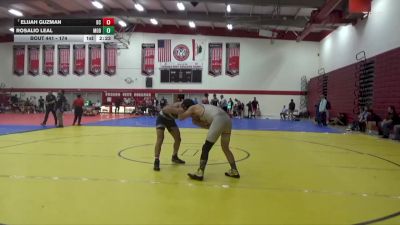 174 lbs Cons. Semi - Rosalio Leal, Modesto Junior College vs Elijah Guzman, Bakersfield College