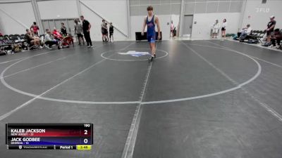 190 lbs Round 2 (8 Team) - Kaleb Jackson, New Jersey vs Jack Godbee, Georgia