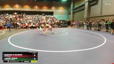 138 lbs Cons. Round 4 - Lonnie Adams, Churchill County vs Quinton O Bannon, University