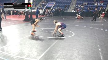 132 lbs Consi Of 8 #2 - Liam Christ, Brookline vs Cole Mallon, Greater Lawrence