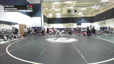 192 lbs Quarterfinal - Jackson Sierra, Team Thunder vs Ryder Cole, Redlands East Valley