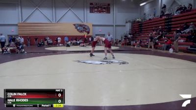 165 lbs Cons. Round 3 - Hale Rhodes, Coe vs Colin Falck, Coe