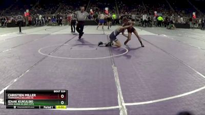 D2-106 lbs Cons. Round 3 - Christien Miller, Thornapple Kellogg HS vs Izaak Kukulski, John Glenn HS (Bay City)