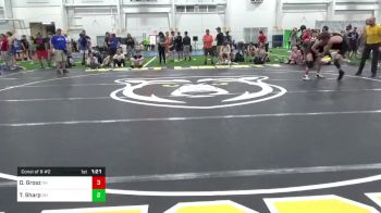 132-C lbs Consi Of 8 #2 - Doyle Grosz, OH vs Trent Sharp, OH