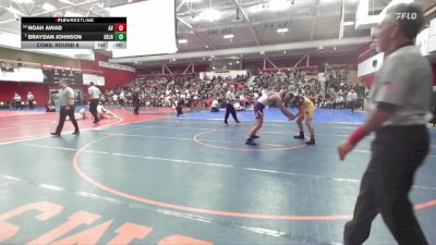 192 lbs Cons. Round 6 - Noah Awad, Amador Valley vs Braydan Johnson, Del Norte