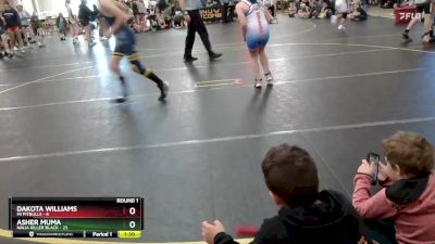 105 lbs Round 1 (6 Team) - Dakota Williams, Mi Pitbulls vs Asher Muma, Ninja Killer Black