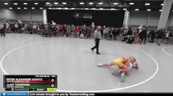 100 lbs Champ. Round 1 - Peter Alexander Schutz, MN Elite Wrestling Club vs Clint Thompson, The Best Wrestler