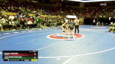 110 Class 1 lbs Cons. Round 3 - Olivia Weaver, Fulton vs Cheyenne Kincade, DeSoto