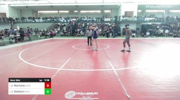 170 lbs Quarterfinal - Jacob Martone, Haddam-Killingworth vs Jesse Baldwin, Middletown