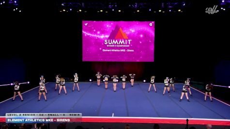 Element Athletics MKE - Sirens [2026 L2 Senior - D2 - Small - B Semis] 2026 The D2 Summit