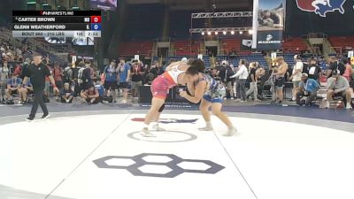 215 lbs Champ. Rd Of 64 - Carter Brown, Missouri vs Glenn Weatherford, Illinois