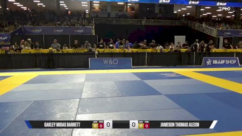 Oakley Midas Barrett vs Jameson Thomas Alexin 2026 Pan Kids Jiu-Jitsu IBJJF Championship