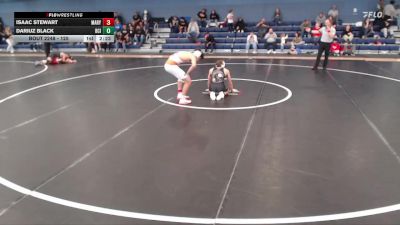 125 lbs Cons. Round 5 - Isaac Stewart, Mary vs Dariuz Black, Briar Cliff (Iowa)
