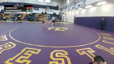 110-115 lbs Round 2 - Kaylynn Mickelson, Lovell vs Candace Cary, Big Piney