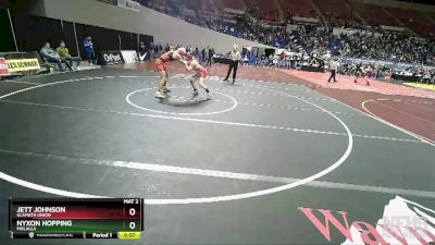 4A-160 lbs Cons. Round 1 - Jett Johnson, Klamath Union vs Nyxon Hopping, Molalla