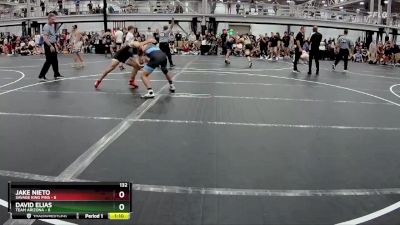 132 lbs Round 1 (8 Team) - DAVID ELIAS, Team Arizona vs Jake Nieto, Savage King Pins